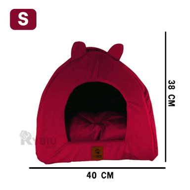 COLCHON PERROS GATOS MA29098 SUAVE DURADERA CAN TALLA S GUINDA RYBIU + AGENDITA - 5