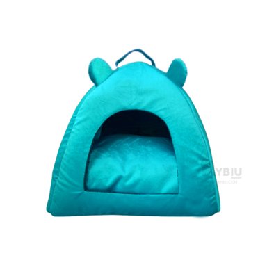 CAMA PERROS GATOS MA29091 FELINATALLA S VERDE RYBIU + REGALO LIGAS PEINAR