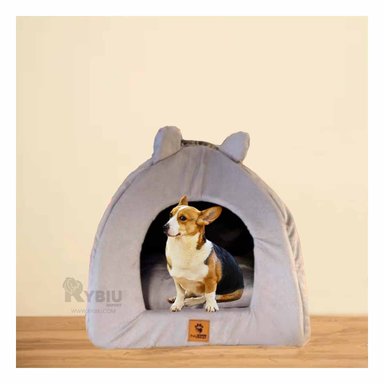 COLCHON PERROS GATOS MA29091 ACOLCHONADO DURADERO IGLU PLOMO RYBIU + STICKERS