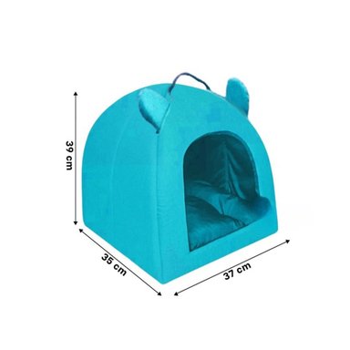 CAMA PERROS GATOS MA29091 PERRRO IGLU TALLA S REY RYBIU + PAPEL REGALO - 4