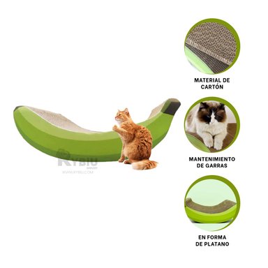 RASGUÑADOR GATOS RYBIU IDEAL AFILAR GARRAS EN MARRON + STICKERS