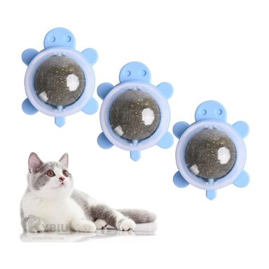 ACCESORIO GATOS RYBIU FUNCIONAL EN CELESTE + BANDERITAS ADHESIVAS