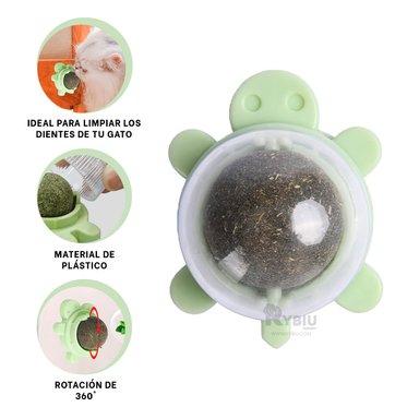 ACCESORIO GATOS RYBIU ERGONOMICO EN VERDE + BANDERITAS ADHESIVAS