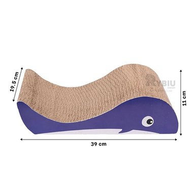 FROTADOR GATOS RYBIU BALLENA MARRON + REGALO LIGAS PEINAR