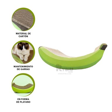 RASGUÑADOR CARTON GATOS RYBIU RESISTENTE MARRON + AGENDITA