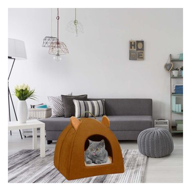 COLCHÓN PERROS Y GATOS MA29105 RYBIU EN TALLA L IGLU MARRON + PAPEL REGALO