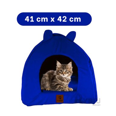 COLCHON PERROS GATOS MA29100 PET PRACTICO IGLU TALLA M AZUL REY RYBIU + STICKERS - 5