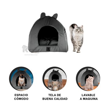 CASITA PERROS GATOS MA29096 PORTATI CANES TALLA M NEGRO RYBIU + POST-IT ADHESIVOS