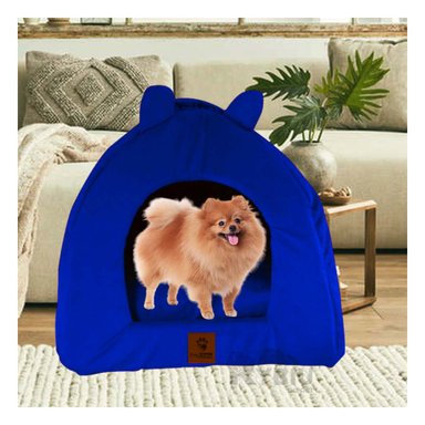 CAMA PERROS GATOS MA29100 RESISITENTE IGLU TALLA M AZUL REY RYBIU + AGENDITA