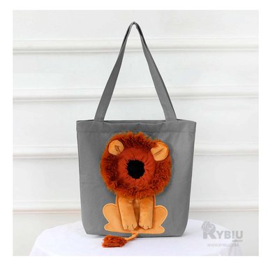 BOLSO PERRO Y GATO MA29123 RYBIU MEDIANO MASCOTA PLOMO + GIFT MINIAGENDA