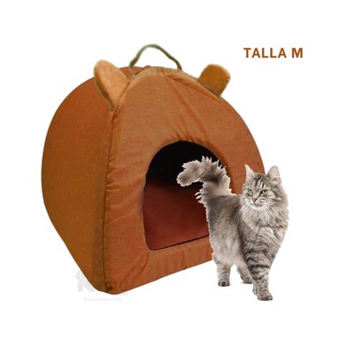 COLCHON PERROS GATOS MA29097 PELUDOS TALLA M MARRON RYBIU + MINIAGENDA