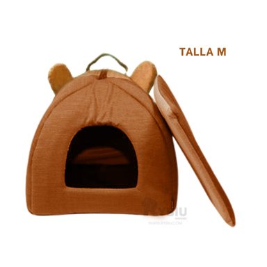 COLCHON PERROS GATOS MA29097 RESISTENTE IGLU TALLA M MARRON RYBIU + STICKERS