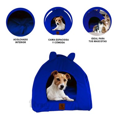 COLCHON PERROS GATOS MA29100 TALLA M AZUL REY RYBIU + AGENDITA
