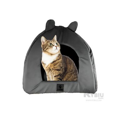 COLCHON PERROS GATOS MA29096 RESISTENTE IGLU TALLA M NEGRO RYBIU + STICKERS