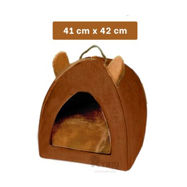 CAMA PERROS GATOS MA29097 LITERA CANINA TALLA M MARRON RYBIU + REGALO LIGAS PEINAR