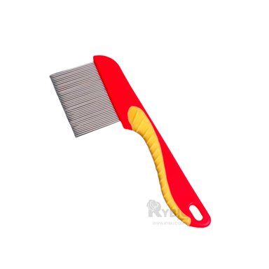 PEINETA RYBIU MA29638 PERROS ACERO INOXIDABLE EN ROJO + STICKERS