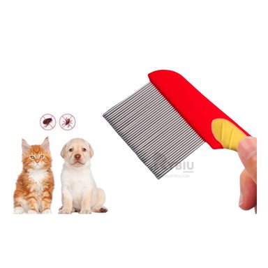 PEINETA RYBIU MA29638 ACERO INOXIDABLE PERROS EN ROJO + AGENDITA