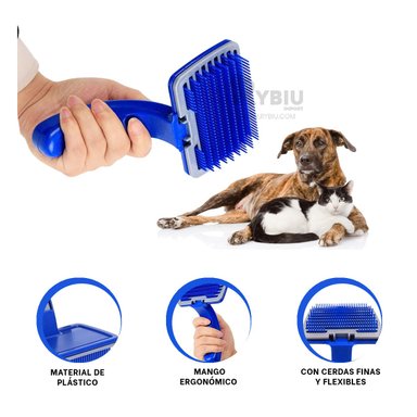 PEINETA RYBIU MA29640 GRANDE CANES EN AZUL + BANDERITAS ADHESIVAS