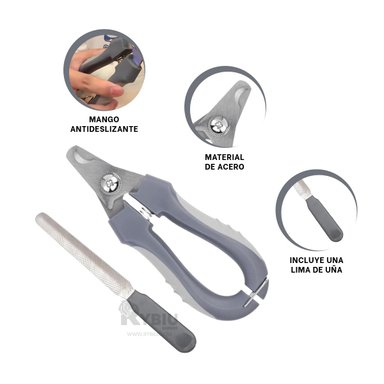 ALICATE RYBIU MA29635 IDEAL UÑAS PET EN PLOMO + ENVOLTORIO REGALO