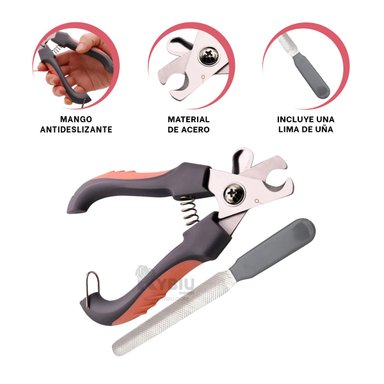 ALICATE CORTADOR GARRAS RYBIU MA29634 MASCOTA EN ROSADO + AGENDITA