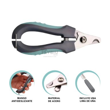 ALICATE RYBIU MA29636 CORTE UÑAS CANINO VERDE + STICKERS