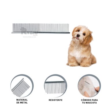 CEPILLO RYBIU MA29633 MASCOTA QUITA NUDOS PLATEADO + STICKERS