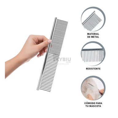 CEPILLO RYBIU MA29633 COMODO MASCOTA PLATEADO + STICKERS