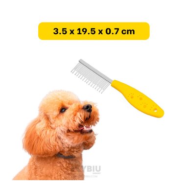 PEINETA RYBIU MA29639 HUELLITAS EN AMARILLO + REGALO LIGAS PEINAR