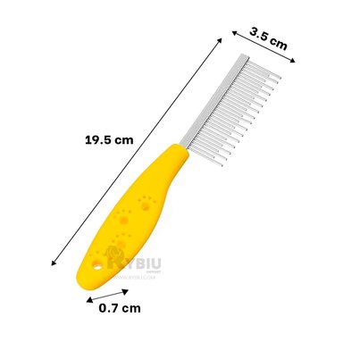 PEINETA RYBIU MA29639 MASCOTA AMARILLO + LIGAS REGALO