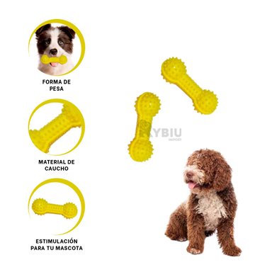 MASTICABLE PERROS RYBIU EN DISENO PESA EN AMARILLO + POST-IT ADHESIVOS