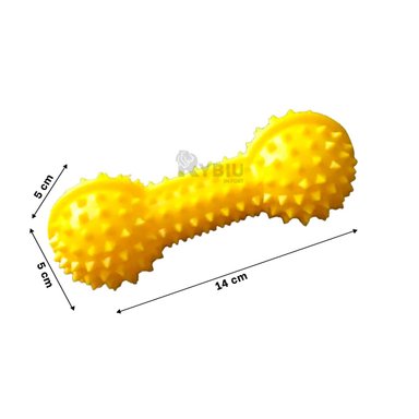 MASTICABLE MASCOTA RYBIU AMARILLO + LIGAS REGALO