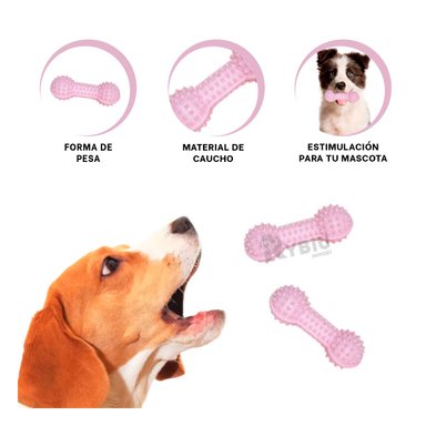 HUESO PERROS RYBIU JUEGO ROSADO + AGENDITA