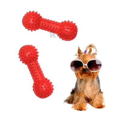 PESA PERROS RYBIU JUGUETE ROJO + ENVOLTORIO REGALO