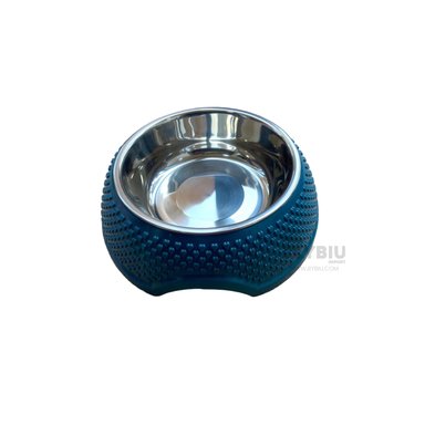 CUENCO GRANDE PARA CACHORROS AZUL OSCURO Y+REGALO STICKERS