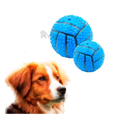 JUGUETE PERROS RYBIU ATRACTIVO CON SONIDO AZUL + STICKERS