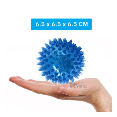 CONJUNTO PERROS Y GATOS RYBIU DIVERTIDO PELOTAS PET CELESTE + LIGAS REGALO