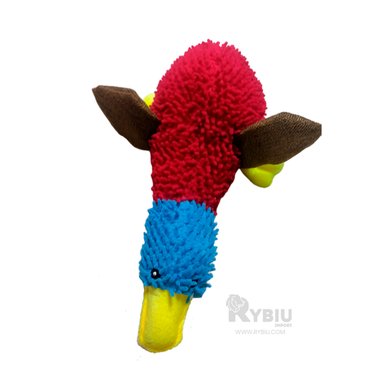 PELUCHE PERROS RYBIU BONITO ROJO Y CELESTE + ENVOLTORIO REGALO