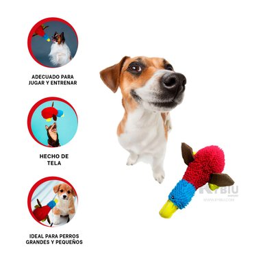 PELUCHE PERROS RYBIU ENTRENAMIENTO ROJO Y CELESTE + REGALO AGENDITA
