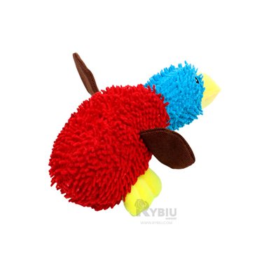 PELUCHE PERROS RYBIU SUAVE PATO ROJO Y CELESTE + REGALO STICKERS