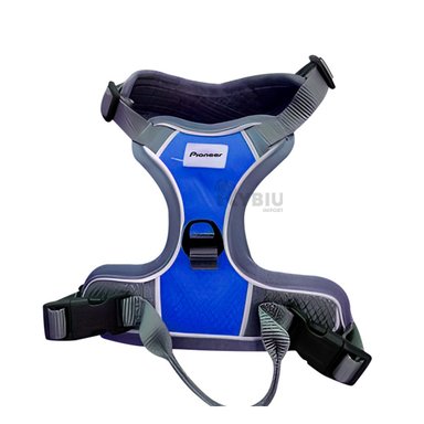 ARNÉS PERROS MA30092 RYBIU ACOLCHADO CON CUATRO PUNTOS S AZUL + STICKERS