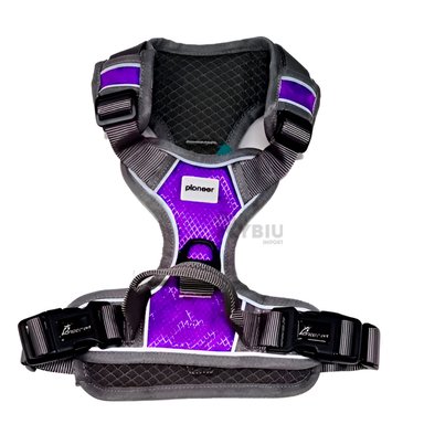 CORREA PERROS MA30095 RYBIU RESISTENTE TALLA M MATIZ MORADO + STICKERS