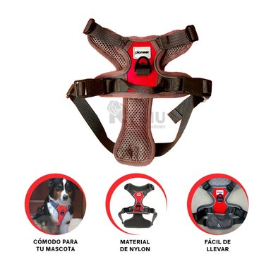 CORREA PERROS MA30094 RYBIU RESISTENTE TALLA S PET ROJO + PAPEL REGALO