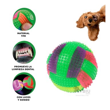 BALON PERROS RYBIU PET CON LUZ Y SONIDO EN VERDE + BANDERITAS ADHESIVAS
