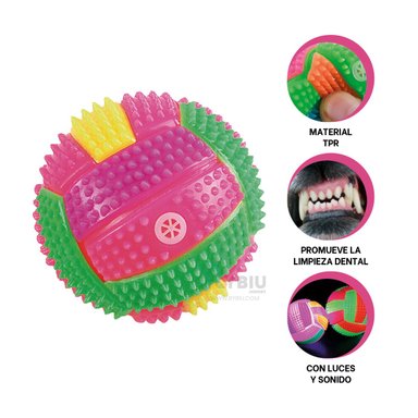 BOLA PERROS RYBIU ACTIVIDAD DINAMICA ROSADO + GIFT MINIAGENDA