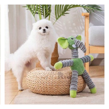 FELPUDO PERROS Y GATOS RYBIU ADORABLE CON SONIDO VERDE + ENVOLTORIO REGALO