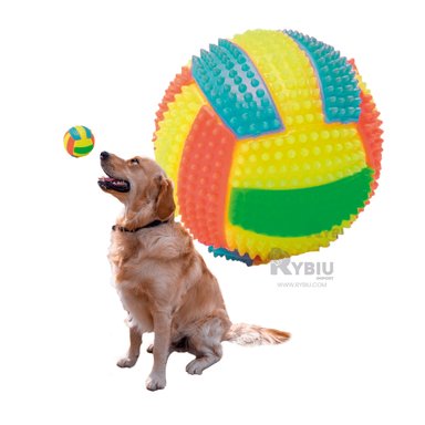 BALON PERRO MA30032 RYBIU A RAYAS CON SONIDO PET AMARILLO + POST-IT ADHESIVOS