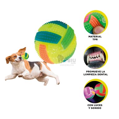 BALON PERRO MA30032 RYBIU MATERIAL TPR AMARILLO + ENVOLTORIO REGALO