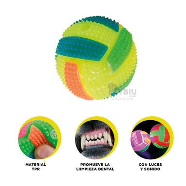 BALON PERRO MA30032 RYBIU QUE PROMUEVE LA LIMPIEZA AMARILLO + REGALO STICKERS