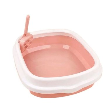 ARENERO GATOS RYBIU MA30903 CAJA ARENA GATITOS 40X33X11 ROSADO + GIFT MINIAGENDA - 4