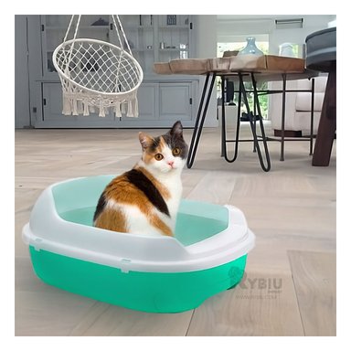 ARENERO GATOS RYBIU MA30899 ERGONOMICO VERDE AGUA + REGALO AGENDITA